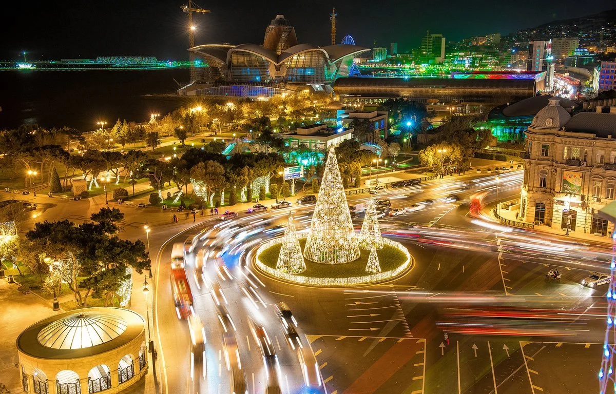 Panoramic view of Baku - the best city for residence in Azerbaijan